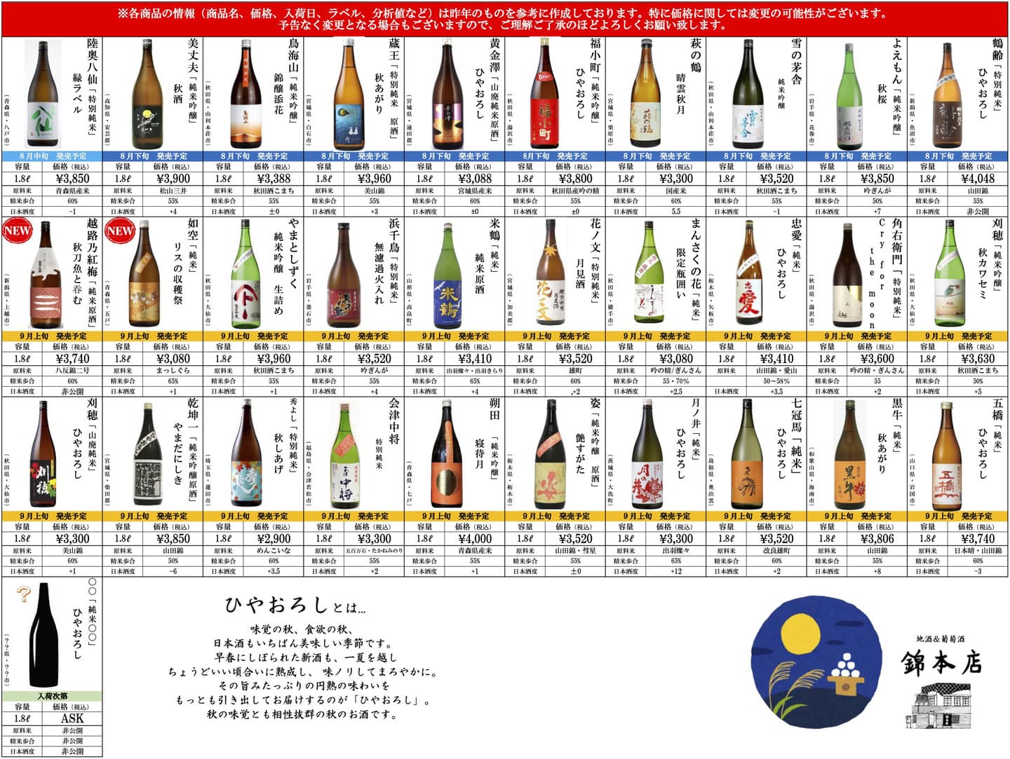 2026ひやおろし